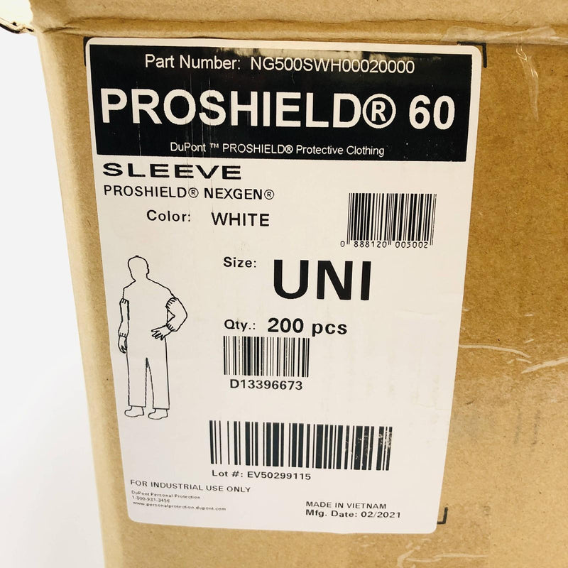 Dupont NG500SWH00020000 Disposable Sleeves ProShield 60 White Size UNI 200pcs 2