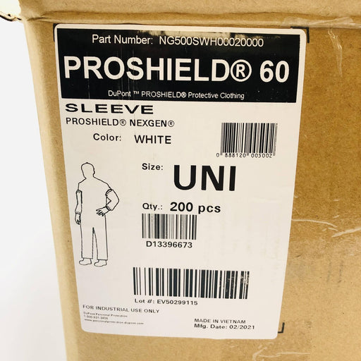Dupont NG500SWH00020000 Disposable Sleeves ProShield 60 White Size UNI 200pcs 2
