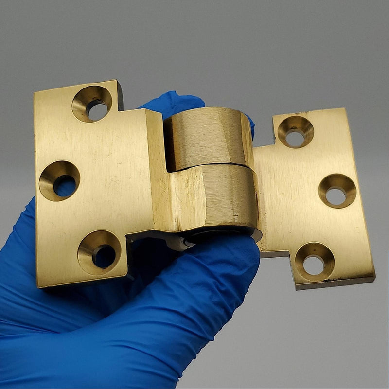 Rixson Intermediate Pivot 119 3/4" Offset Satin Brass RH Full Mortise Right Hand 1