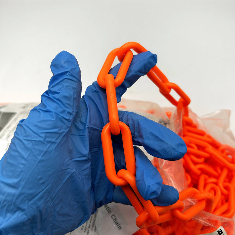Brady Y70238 Bradylink Warning Chain Plastic Safety Orange 100ft Polyethylene 2"