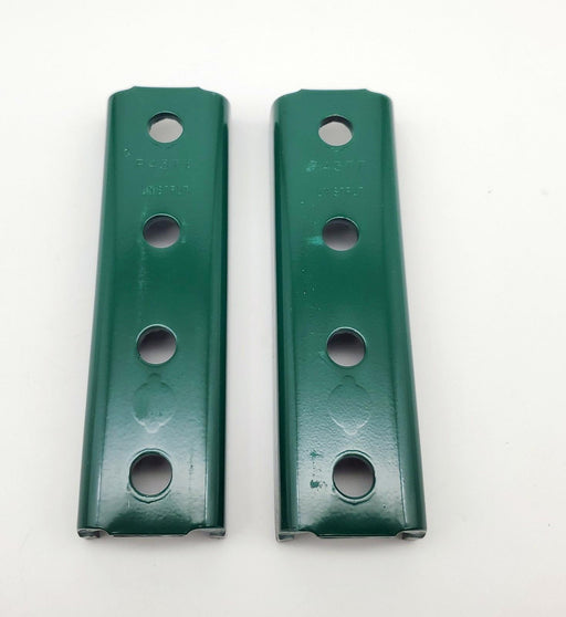 2x Unistrut 13/16" 4 Hole Splice Clevis Couplers Green for P3300, P4000, P4100 1