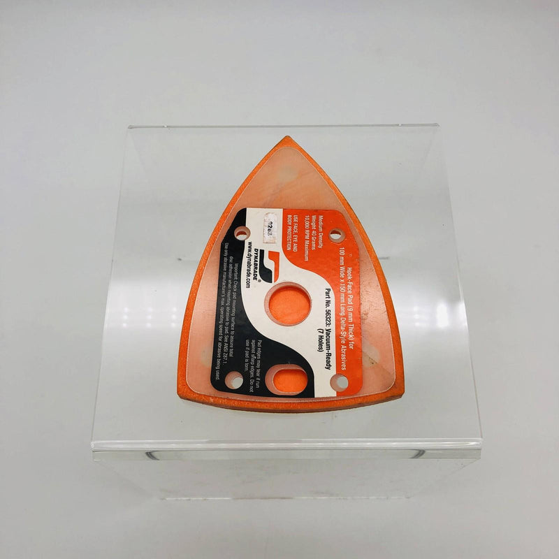 Dynabrade 56323 Backing Pad Triangular Hook Face 9mm Thick 100mm W x 150mm L 9