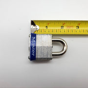 3x Master Lock Padlocks No 3 0.75" L x 0.30" D Shackle 1.5" Body Keyed Alike NOS 6