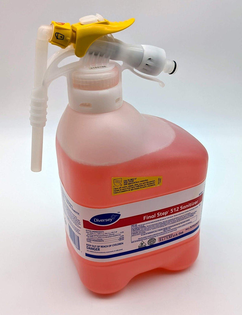 Diversey 512 Final Step Sanitizer No-Rinse 5L Dispenser 5753301 1