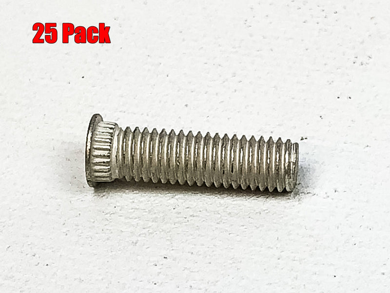 Broaching Stud Fastener M5 x 0.8 Bronze Tin 25 qty Penn Engineering KFH-M5-18ET