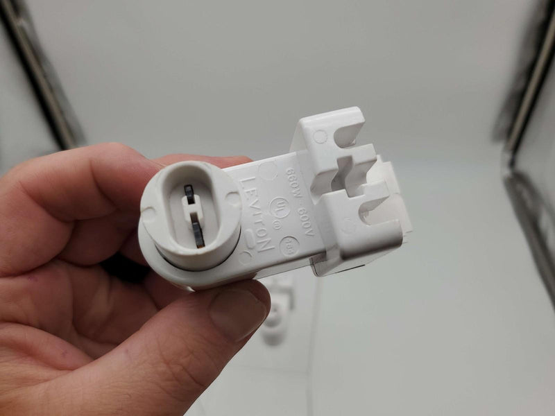 Leviton 464 Fluorescent Lampholder 660W High-Output Recessed Contact 2 Pack 4