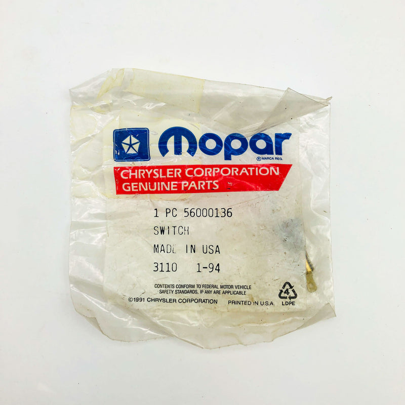 Mopar 56000136 Switch for Door Jam OEM NOS 1986 Jeep Comanche 1994 Made 5