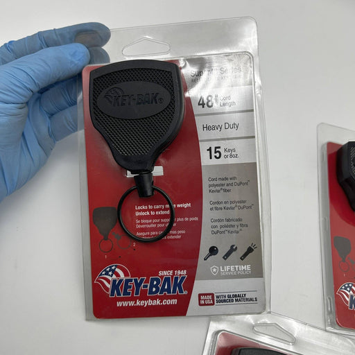 Key-Bak 0S48-803 Retractable Keychain Super48 Heavy Duty 48" Cord 15 Keys 3pk 2