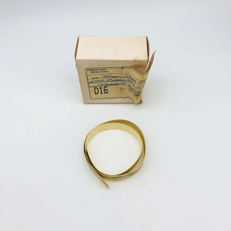 AMC Jeep 55013528 Tailgate Decal Sterling Charcoal OEM NOS 81-86 Comanche 8