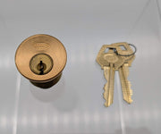 Corbin Mortise Cylinder 1-1/4" Len 6 Pin Satin Bronze AR 4070 Cam No Collar 1