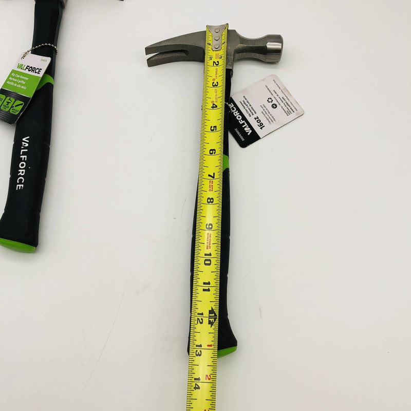 2x ValForce VFHRC16 Rip Claw Hammer 16oz Forged Steel AntiSlip Handle Fiberglass 4