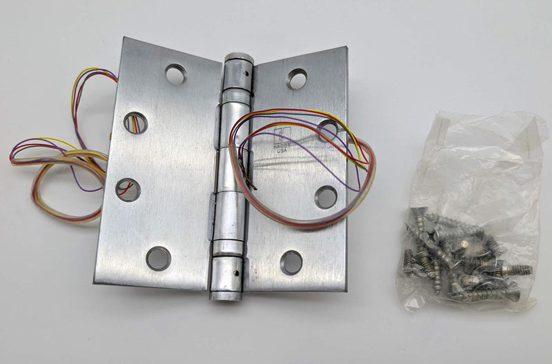 ACS BB1191 Electric Hinge 4.5" x 4.5" 4-Wire Satin Chrome Non Removable Pin