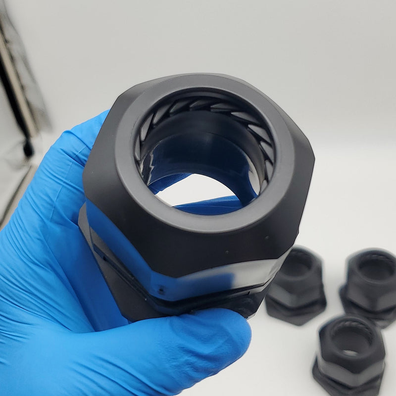 Heyco M3212 Cord Grips PG42 Liquid Tight Straight Thru w/ M9152 Nut Pack of 5 2