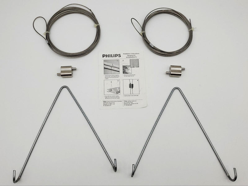 Light Fixture Hanging Kit 16ft Cables Vhooks Loop Grippers Philips 443580493270 1