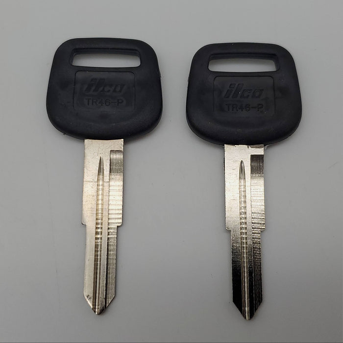 2x Ilco TR46-P Key Blanks Toyota Celica Liftback 1991 to 1993 Plastic Head 3