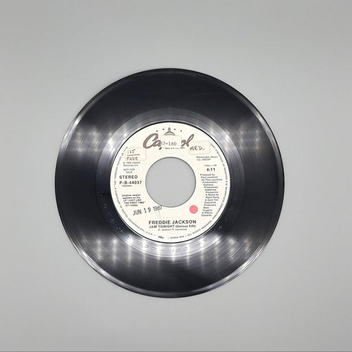 Freddie Jackson Jam Tonight Single Record Capitol Records 1986 P-B-44037 PROMO 1