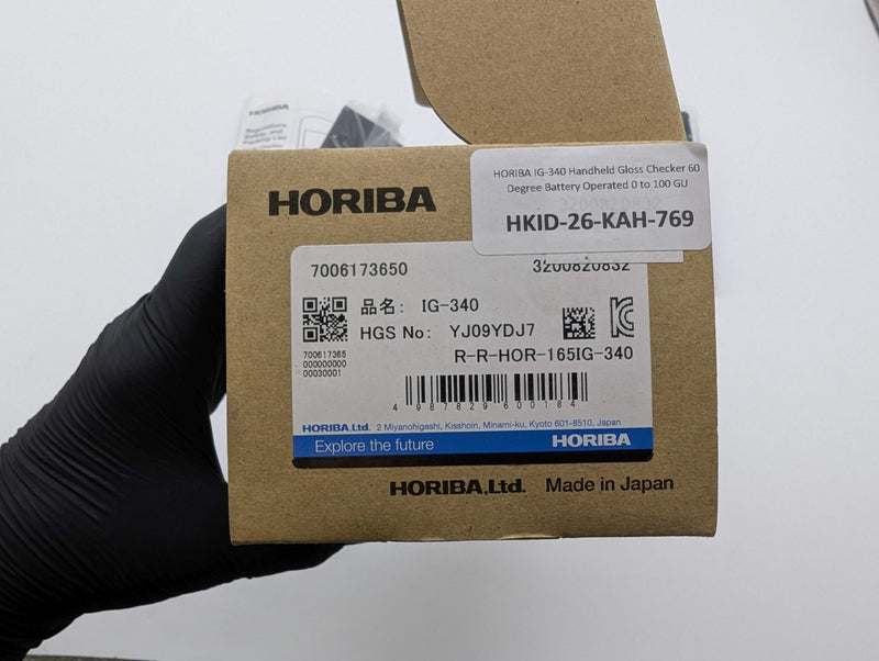 HORIBA IG-340 Handheld Gloss Checker 60 Degree Battery Operated 0 to 100 GU