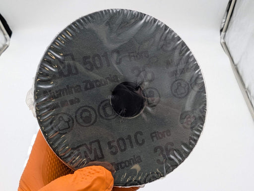 3M 50413 Sanding Discs 36 Grit 4-1/2" Dia 7/8" Arbor Alumina Zirconia 25 Pack 2