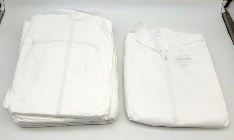 Microporous XXL Coveralls Zipper Front Elastic Cuffs SpecFit VL1540XXL Pack of 5 1