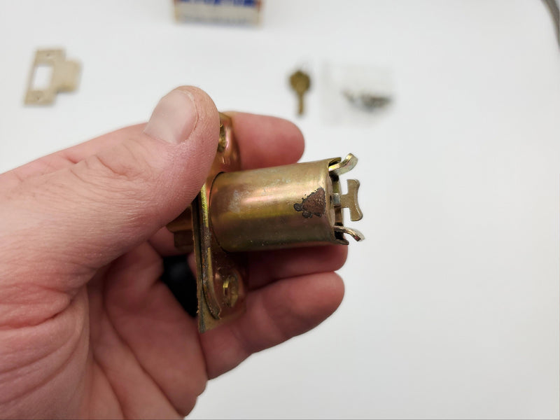 Arrow Entry Door Knob Lock Bright Brass 2-3/8" Backset 351 Cylindrical Lockset