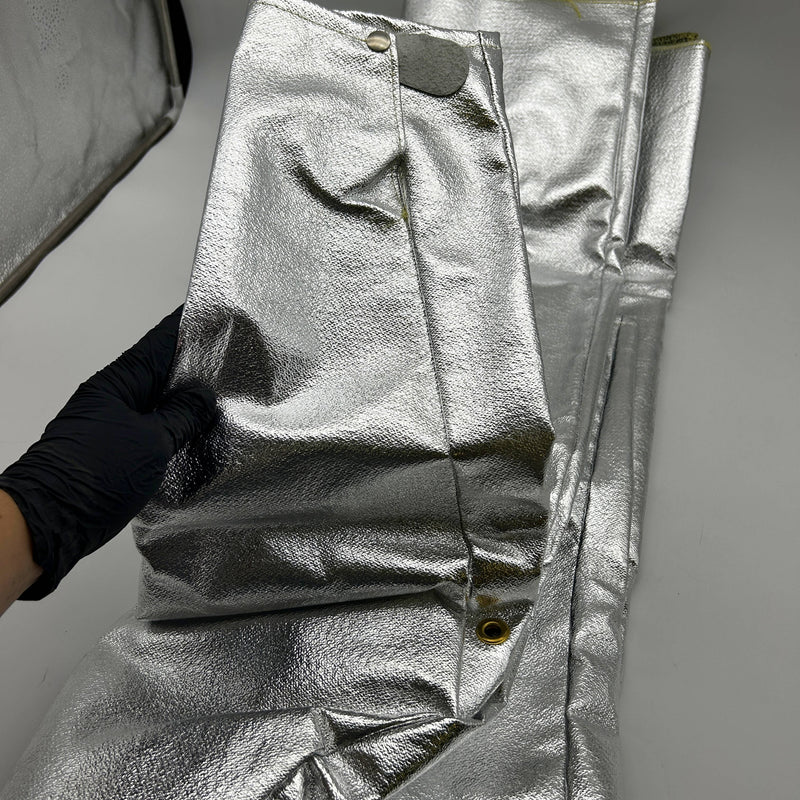 National C22NL4X45 Aluminized Coat 4XL Deluxe 45in Vented Silver Carbon Armour