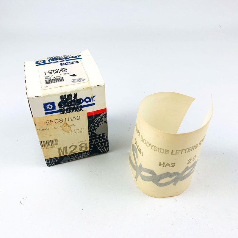 Mopar 5FC81HA9 Decal Sport Bodyside Letters RT/LT OEM NOS Jeep Wrangler 7