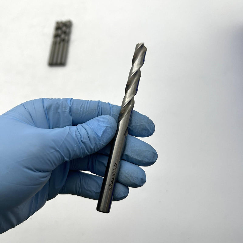 Cle-Line C62895 Jobber Length Drill Bit List 1898 9.7mm GP Bright HSS 5pk 4