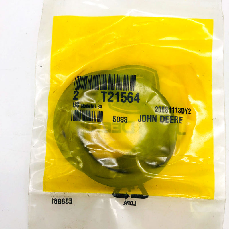 2x John Deere T21564 Washer Plain Rubber OEM New Old Stock NOS Sealed 7