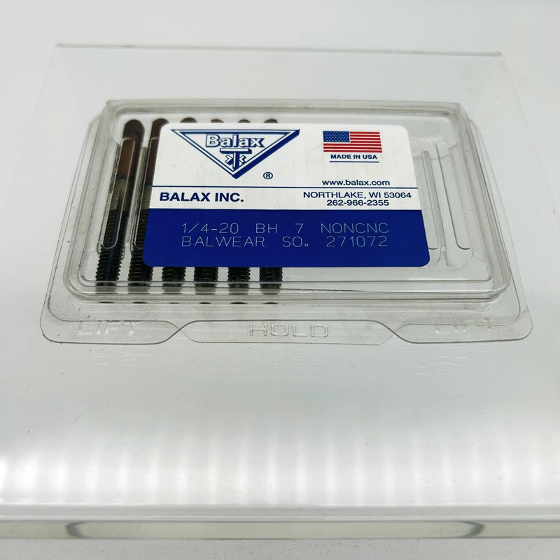 Balax 271072 Roll Tap 1/4-20 BH 7 NONCNC Balwear Thread Forming Pack of 6