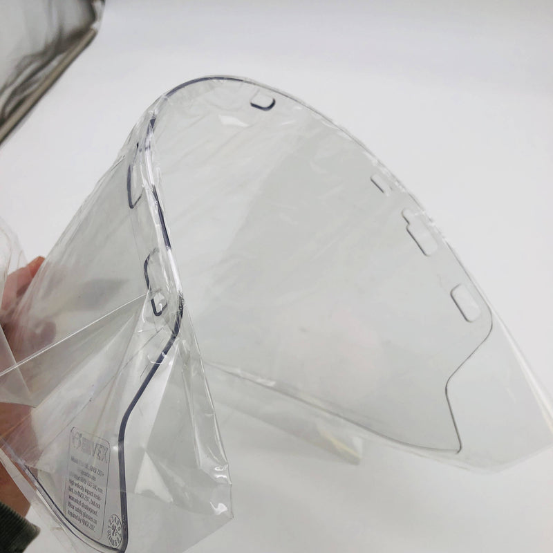 Elvex FS-18L Face Shield Molded Cyl Lexan 18.5" H .078" W 10" L Polycar WELFS18L 7