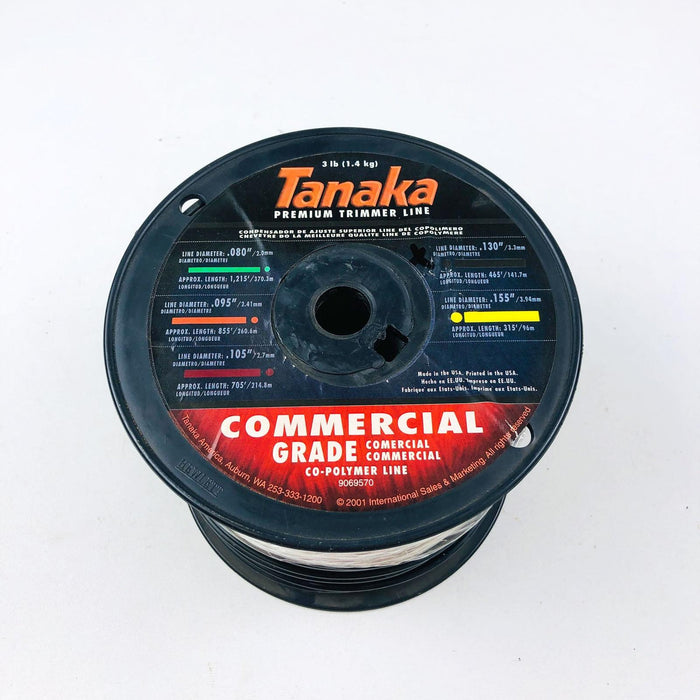 Tanaka 746171 Trimmer Line .130" / 3.30mm Dia 465' Length 3lb New Old Stock NOS