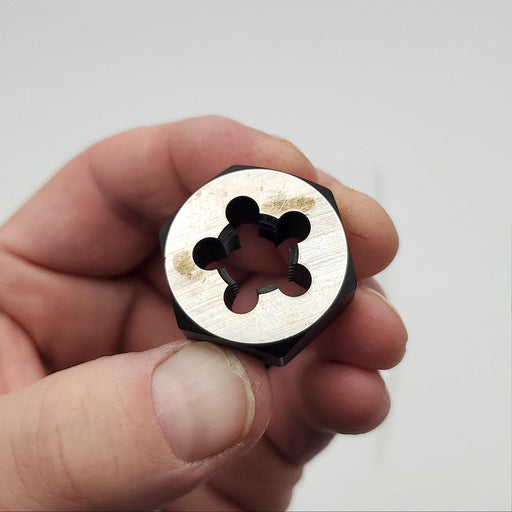 Greenfield M12 x 1.75 Hex Threading Die Metric 1/2" Thick Carbon Steel 2