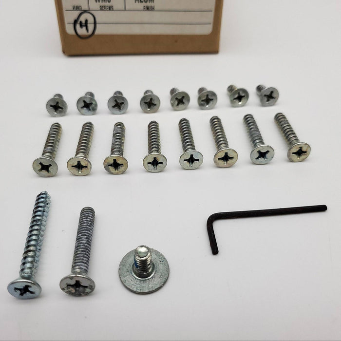 LCN 4130 Door Closer Screw Kit WMS Aluminum Finish for Smothee Series Closers