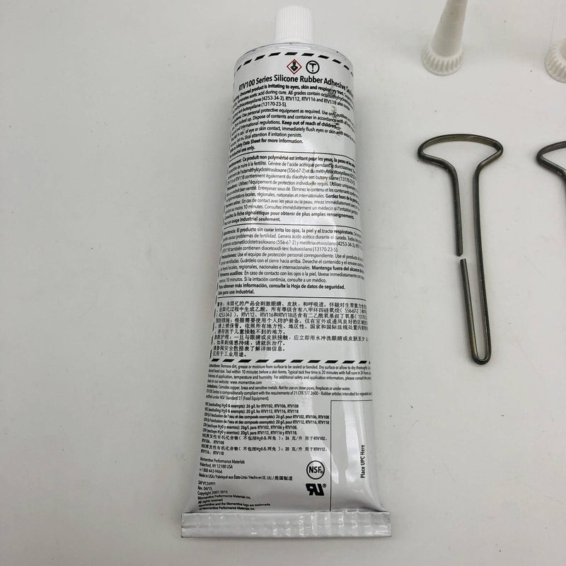 2x Momentive RTV 100 Series Silicon Rubber Adhesive Sealant RTV 102 WH 10.30oz 6