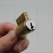 Yale 1802 Lock Cylinder Satin Chrome LA Keyway 6 Pin 0 Bitted Key in Knob 1