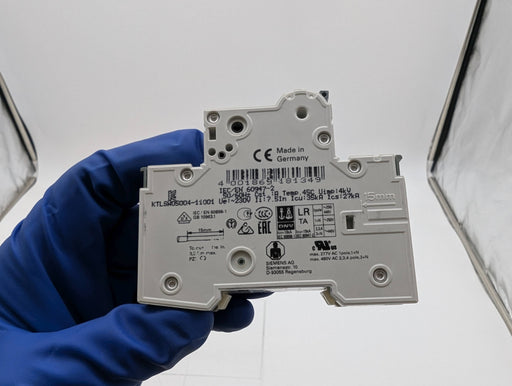 Siemens 5SY4104-7 Miniature Circuit Breaker Single Pole 4A Sentron Supplementary 2