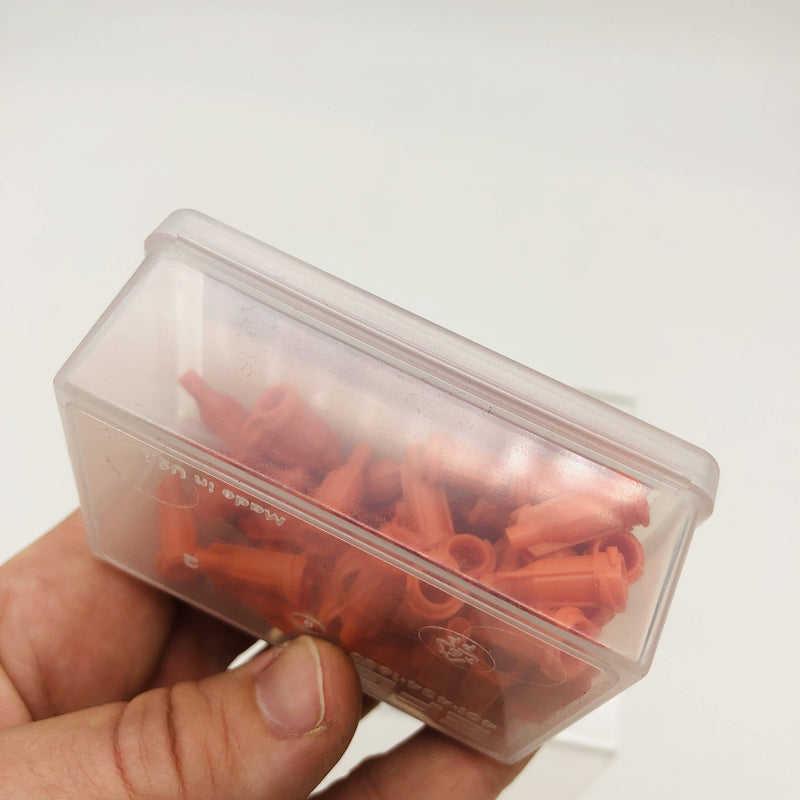 Nordson 7017976 Barrell Caps Twist-On Tip Ultra Series Orange 50/Box 5