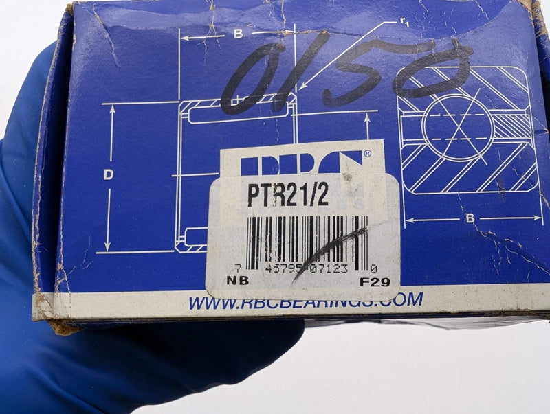 RBC PTR 2 1/2 Cam Follower Bearing 2-1/2" Roller D1-11/16" Roller W 1" Stud D 5