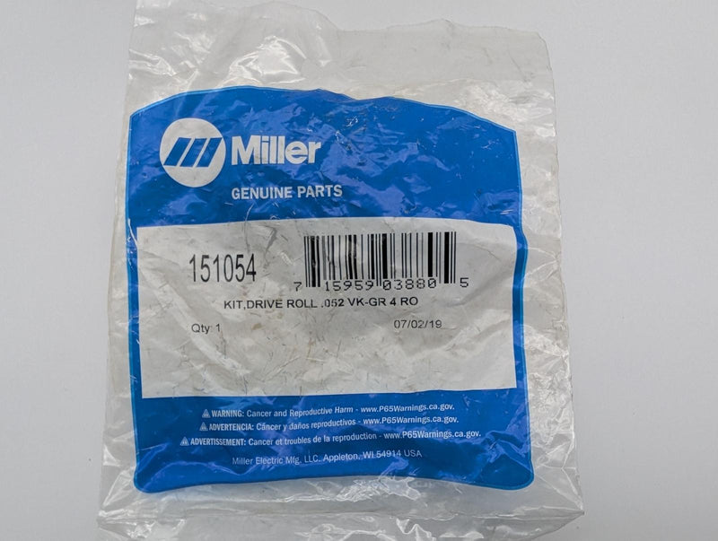 Miller 151054 Drive Roll Kit .052 VK-Groove 4 Roll fits 70/60 Series Wire Feeder 5