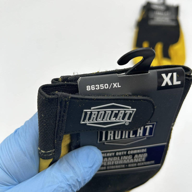 Ironcat 86350 Cowhide Leather Gloves Extra Large XL Hvy Duty Mechanics 2 Pairs 6