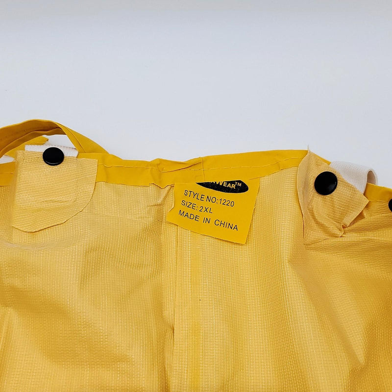 DuraWear 1220 Rainsuit XXL / 2XL 50-52 PVC Nonconductive Overall Coat & Hood 4