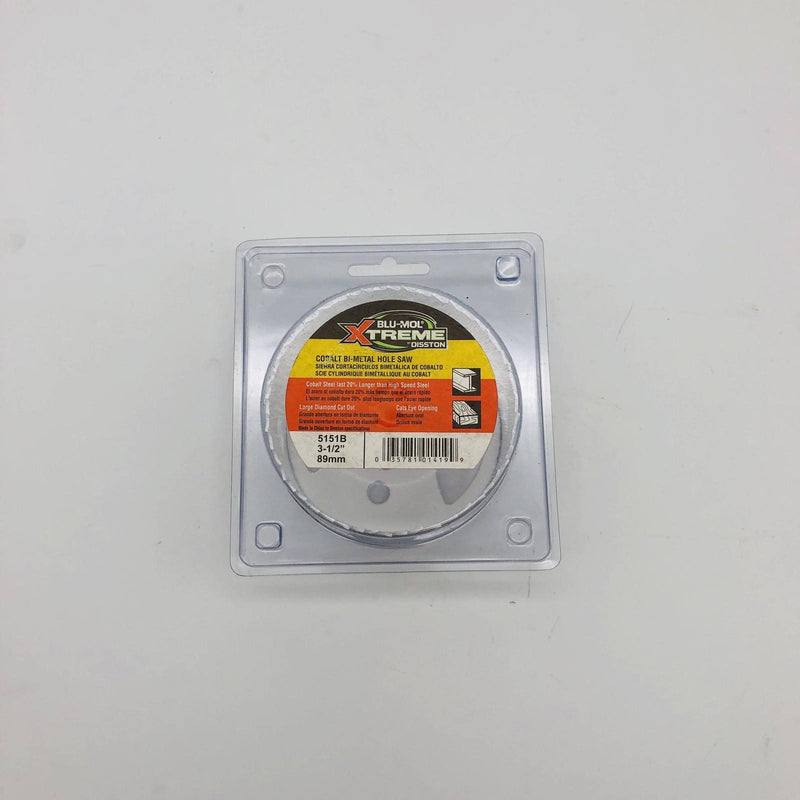 Blu Mol Xtreme 5151B Hole Saw 3-1/2"/89mm Cobalt Steel Bi-Metal Cats Eye Opening 6
