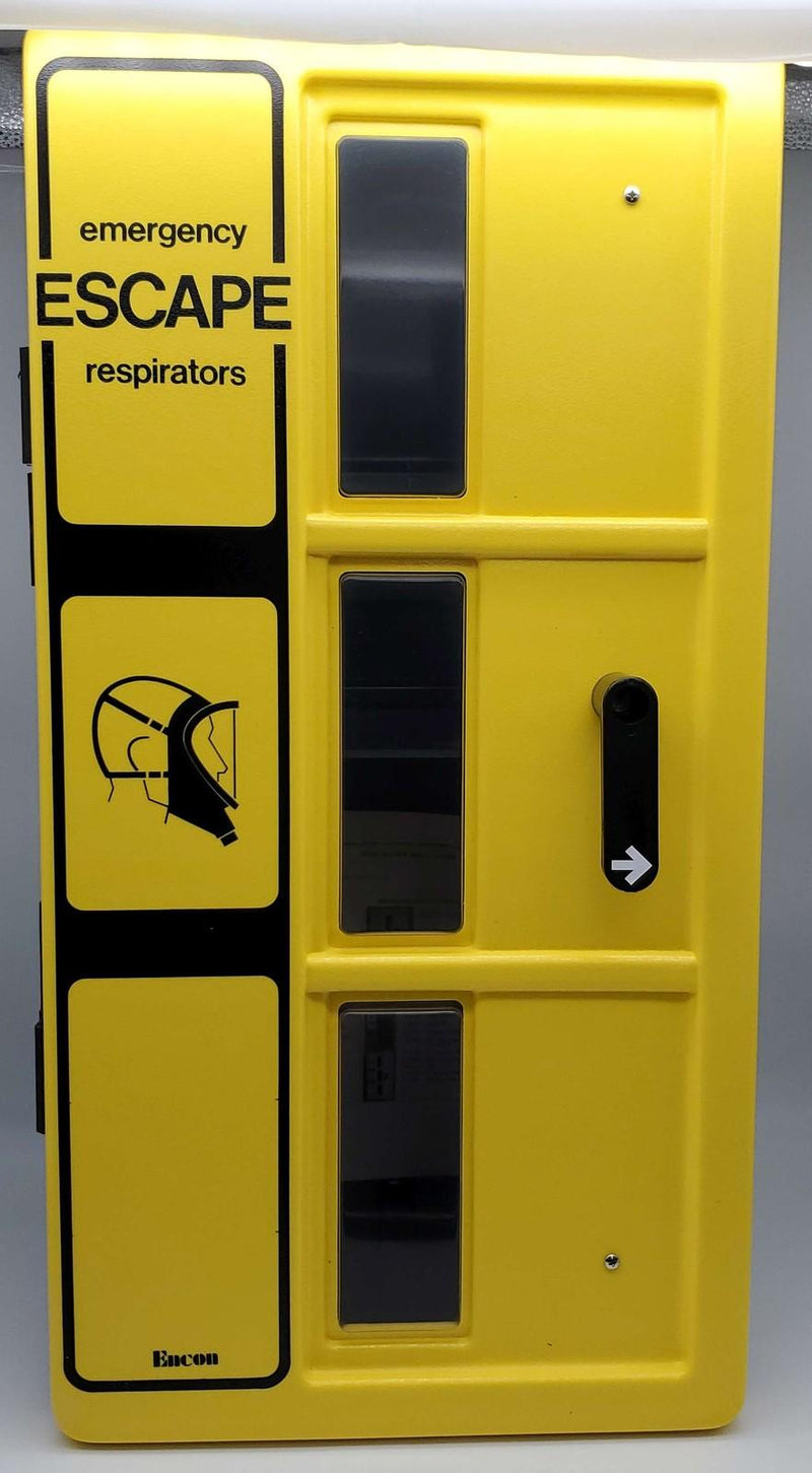 Encon Emergency Respirator Wall Case Full Size ABS Plastic 31"x16"x 11" 01336001 1