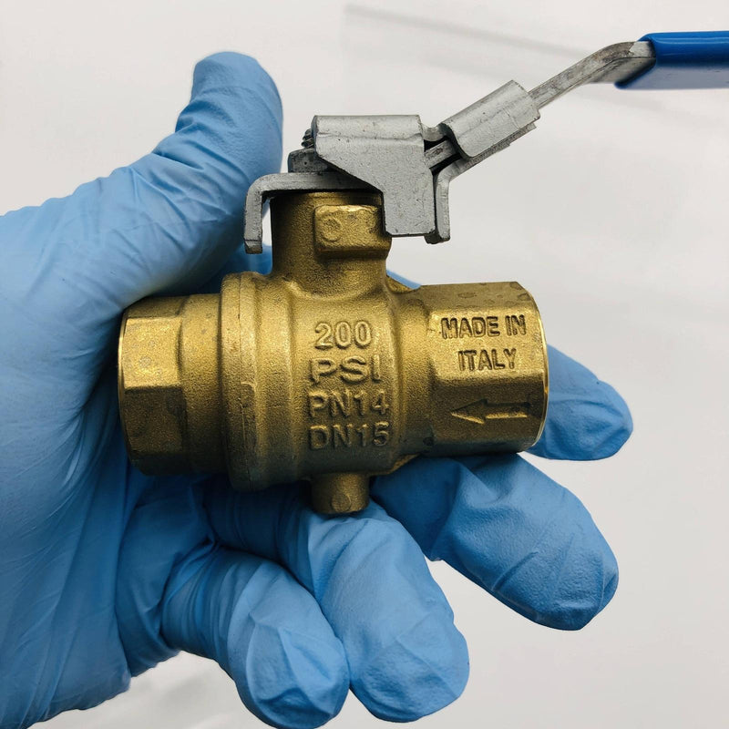 Rub S93D41 Fip-Fip Vent/Lock 1/2in S.93 Pneumatic Ball Valve Locking Handle 1ct 4