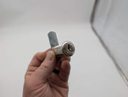 National C8055 Cam Lock 1-7/16" L 3/4" Dia Bright Nickel Keyed Diff 2