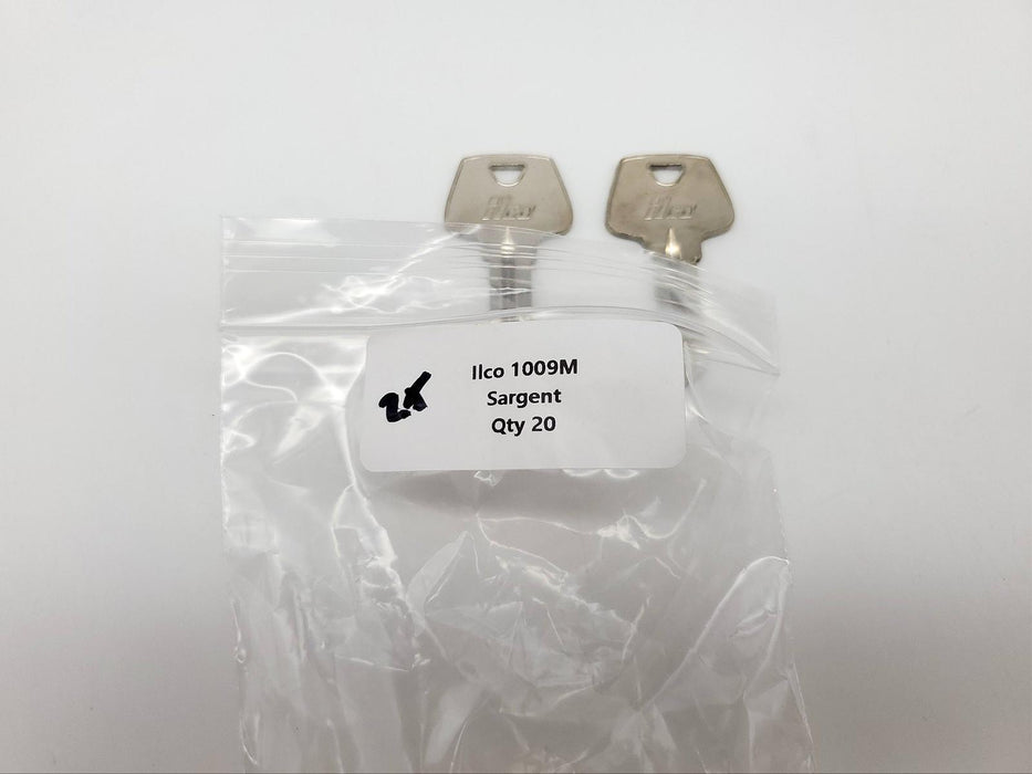 2x Ilco 1009M Key Blanks Sargent Nickel Plated USA Made 4