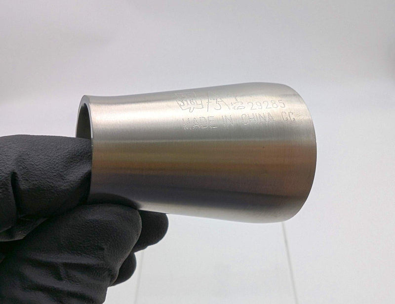 Alfa Laval Tri Weld Concentric Reducer Fitting 1.5" x 1" x 2" Butt Weld 316L SS 1