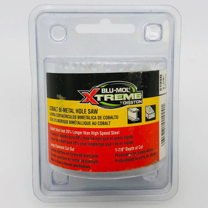 Blu Mol Xtreme 5199B Hole Saw 2-1/8" / 54mm Cobalt Steel Bi-Metal Cats Eye Open 1