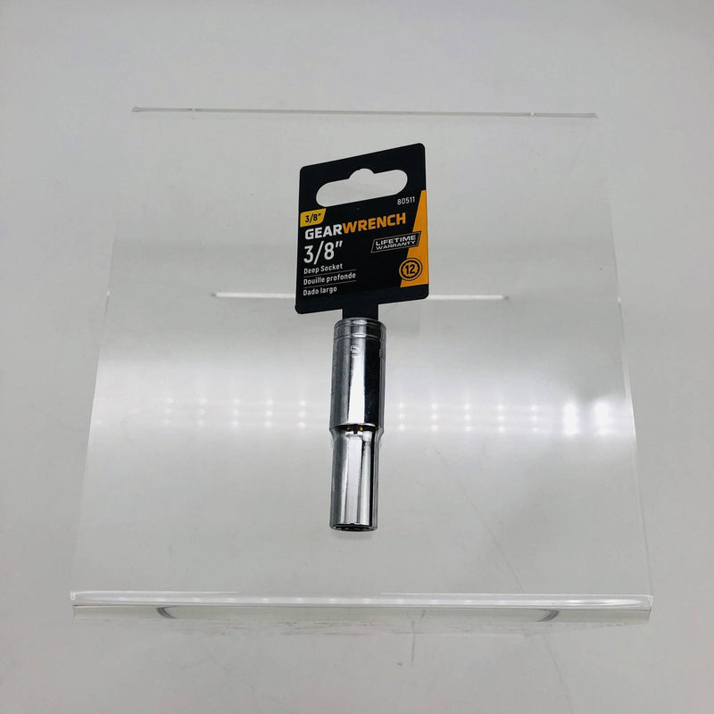 GearWrench 80511 Deep Socket 3/8" 12-Point with 3/8" Drive Polished Alloy Steel 7