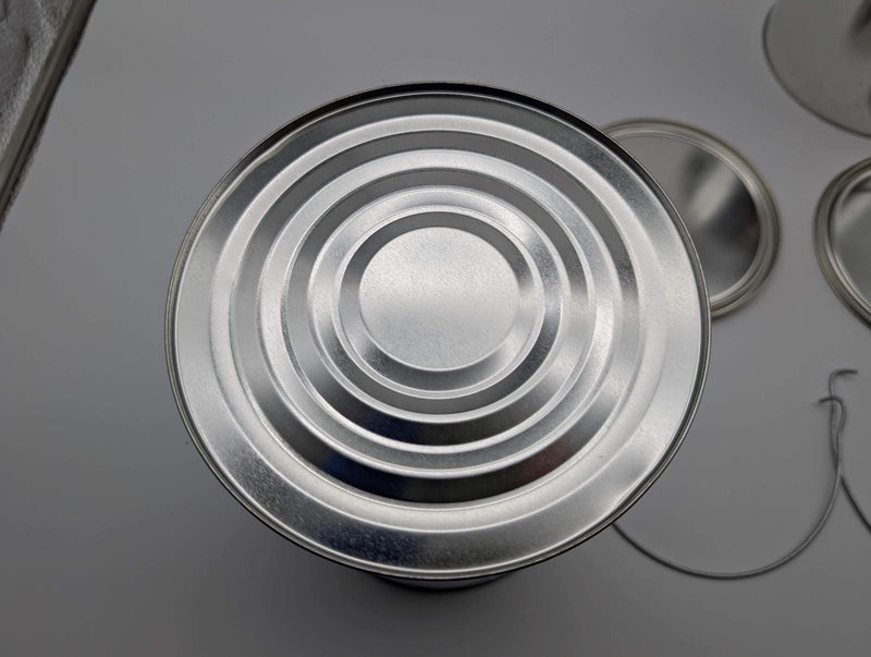 1 Gallon Metal Paint Cans w/ Lid & Handle Unlined 128oz 6.5" OD 7.25" H 4 Pack 4